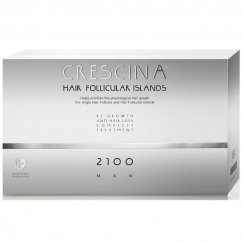 Labo Crescina Follicular Islands 2100 Kasvu Stimuleerimise Ampullide Ravi Seerum Peanaha jaoks Meestele 10 +10 tk.