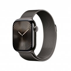 Apple Watch Series 10 OLED 42 mm Digitaalinen 374 x 446 pikseliä Kosketusnäyttö 4G Harmaa Wi-Fi GPS (satelliitti)