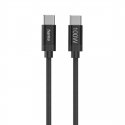 Hama Fabric USB cable USB 2.0 1.5 m USB C Black