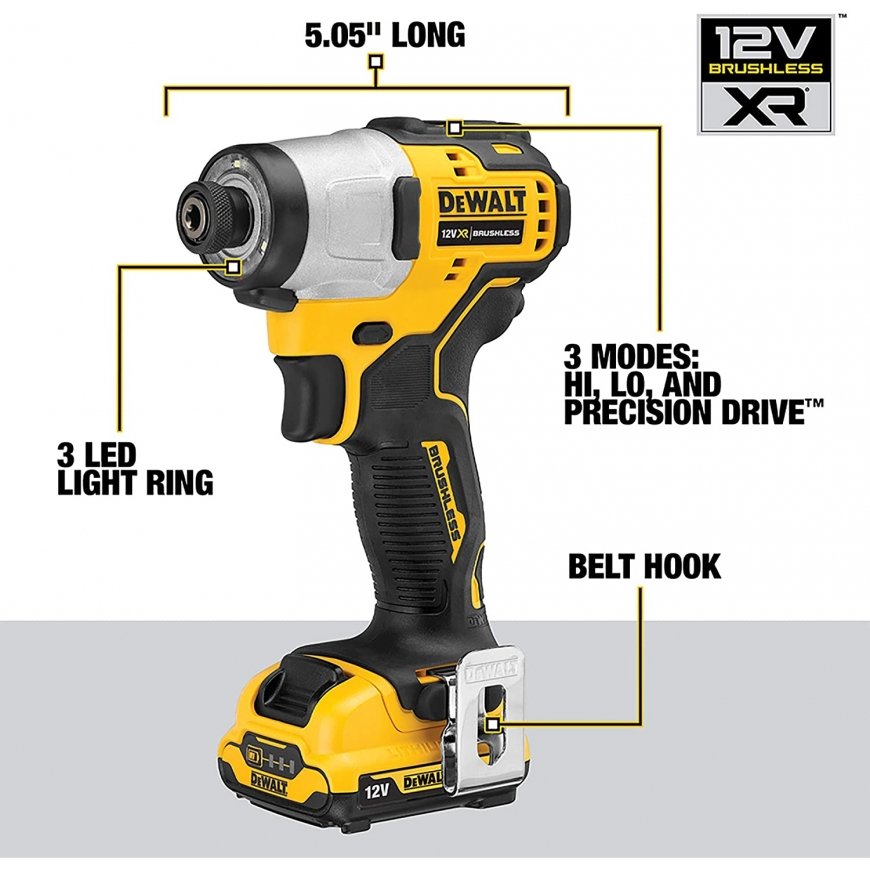 DeWALT DCF801D2-QW elektriline kruvikeeraja ja lööktrell – 2