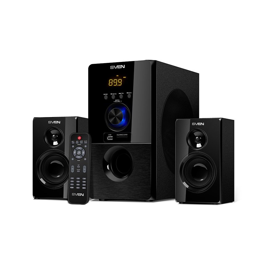 SVEN MS-2050 speaker set 55 W PC/Laptop Black 2.1 channels 25 W Bluetooth