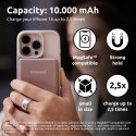 Intenso MW10000 Litium polymeeri (LiPo) 10000 mAh Langaton lataaminen Ruusu