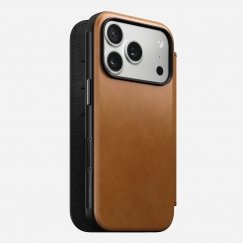 Nomad Modern Leather Folio mobiiltelefoni ümbris 16 cm (6.3") Foolio Kollakaspruun