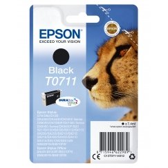 Epson Cheetah Singlepack Black T0711 DURABrite Ultra Ink tintes kārtridžs 1 pcs Oriģināls Standarta 