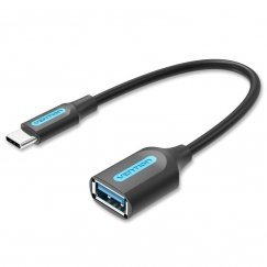Vention CCVBB USB kabelis USB 3.2 Gen 1 (3.1 Gen 1) 0,15 m USB C USB A Melns