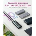 ICY BOX IB-HUB1457-C31 USB 3.2 Gen 1 (3.1 Gen 1) Type-C 10000 Mbit/ai Mėlyna, Pilka ICY BOX IB-HUB1457-C31 USB 3.2 Gen 1 (3.1 Gen 1) Type-C 10000 Mbit/ai Mėlyna, Pilka