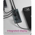 ICY BOX IB-HUB1457-C31 USB 3.2 Gen 1 (3.1 Gen 1) Type-C 10000 Mbit/s Blue, Grey ICY BOX IB-HUB1457-C31 USB 3.2 Gen 1 (3.1 Gen 1) Type-C 10000 Mbit/s Blue, Grey