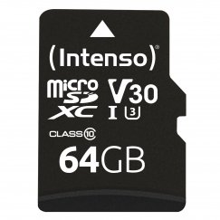 Intenso 3433490 mälukaart 64 GB MicroSDXC UHS-I Klass 10