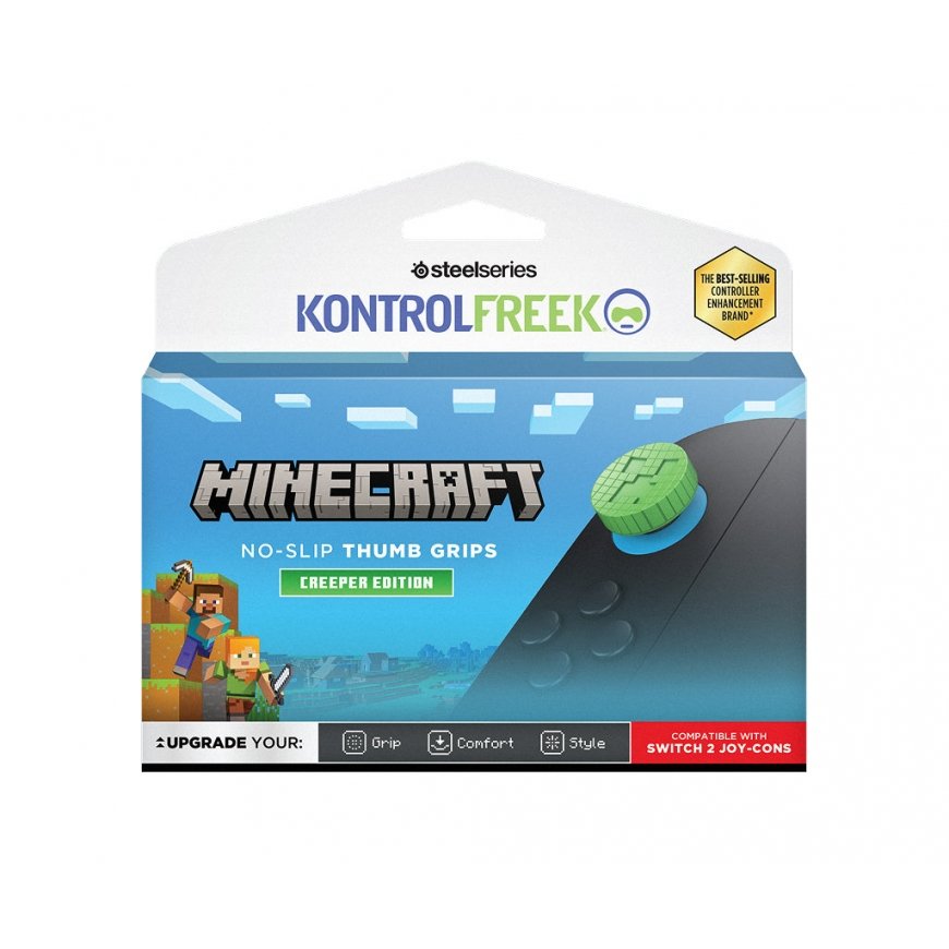 KontrolFreek Minecraft Creeper Edition No-Slip Thumb Grips, Nintendo Switch 2 – 4