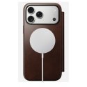 Nomad Modern Leather Folio mobiiltelefoni ümbris 16 cm (6.3") Foolio Pruun