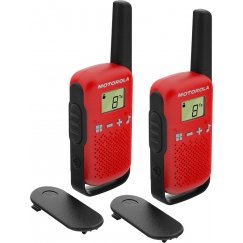 Motorola TALKABOUT T42 abipusio radijo ryšio įrenginys 16 kanalai Juoda, Raudona