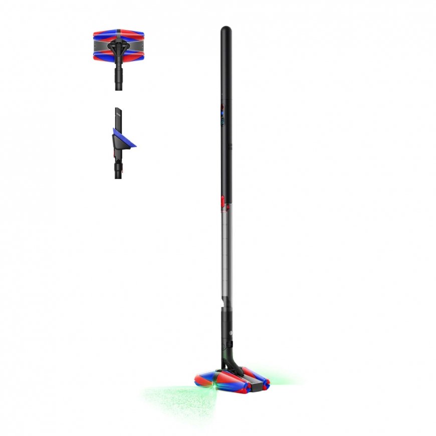 Dyson PencilVac Fluffycones Stieņveida putekļsūcējs Baterija Sauss Bezmaisa 0,8 L Melns, Pelēks