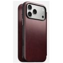 Nomad Modern Leather Folio mobiliojo telefono dėklas 16 cm (6.3") „Folio“ Burgundija Nomad Modern Leather Folio mobiliojo telefono dėklas 16 cm (6.3") „Folio“ Burgundija