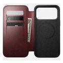 Nomad Modern Leather Folio mobilo telefonu apvalks 16 cm (6.3") Burgundietis