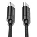Hama Fabric USB cable USB 2.0 3 m USB C Black