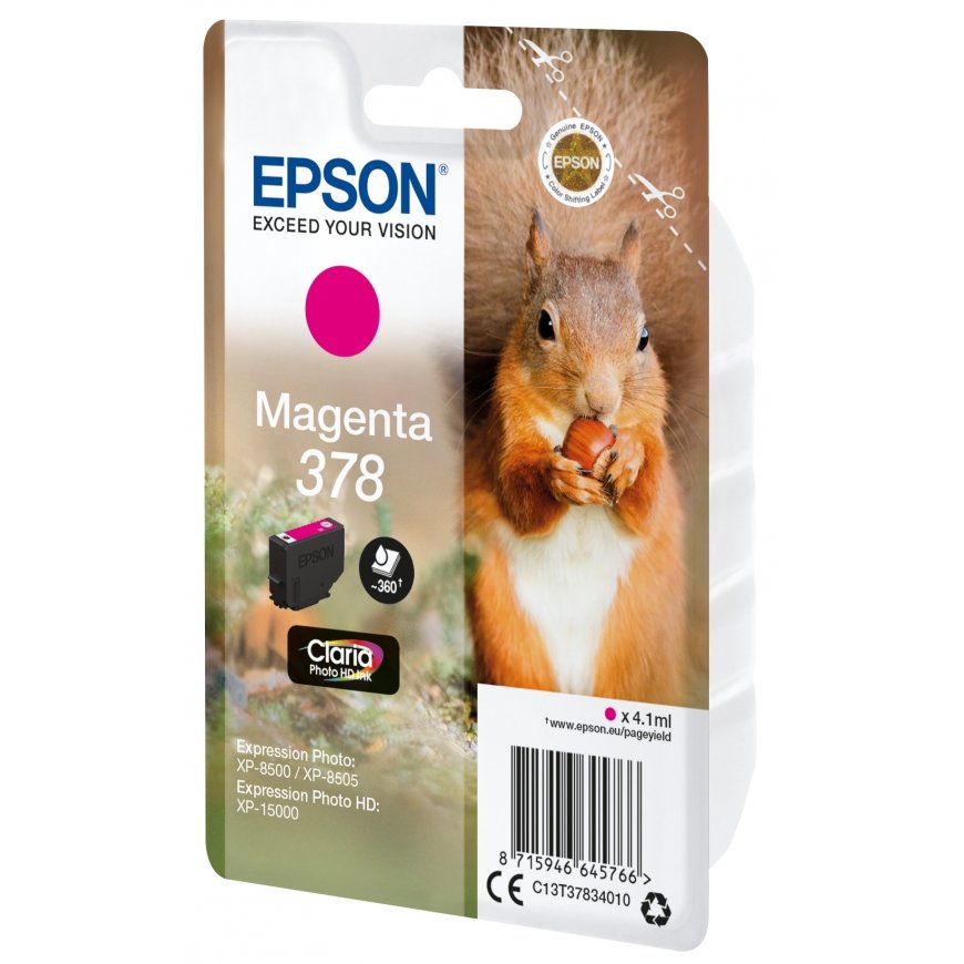 Epson Squirrel C13T37834010 tindikassett 1 tk Originaal Standard Yield Magenta – 2