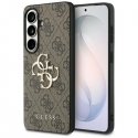 Guess PU 4G Metal Logo Case for Samsung Galaxy S26+ Brown