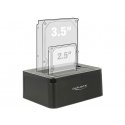 DeLOCK 62661 tallennusaseman telakointiasema USB 3.2 Gen 1 (3.1 Gen 1) Type-B musta