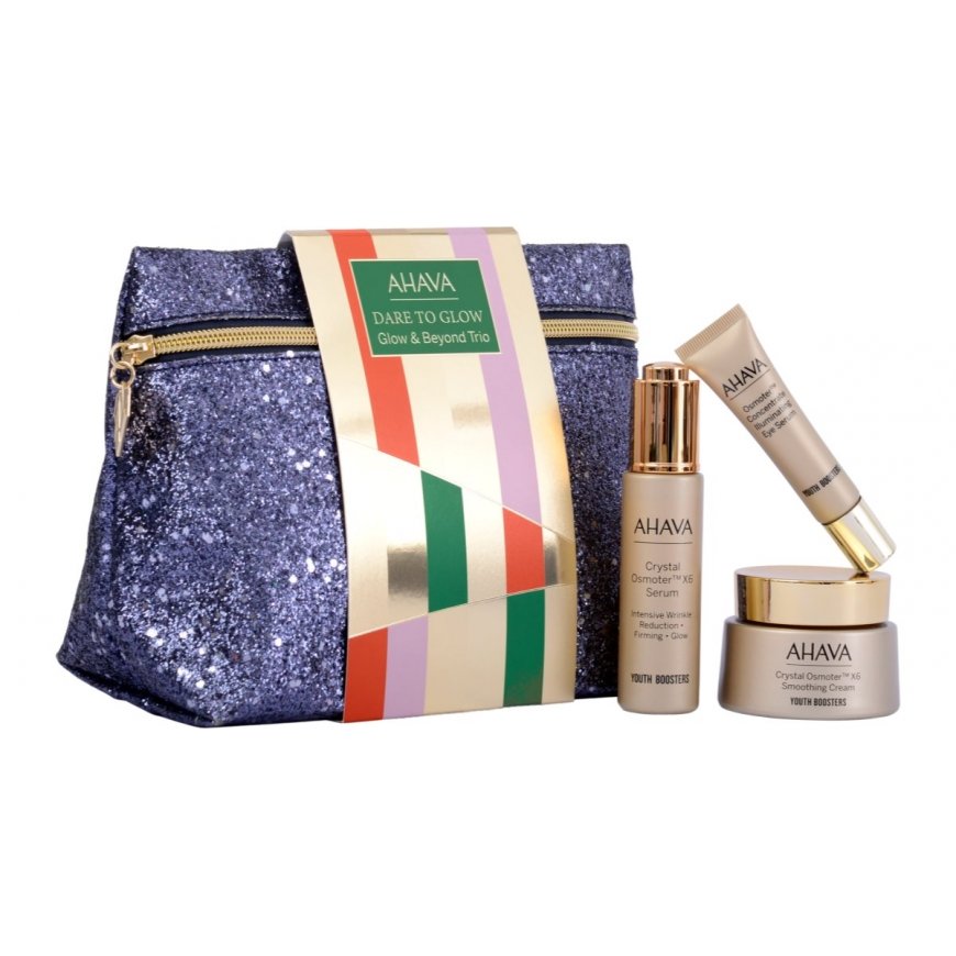 Glow & Behold Trio Set Ahava: Crystal Osmoter X6, Smoothing, Cre – 2