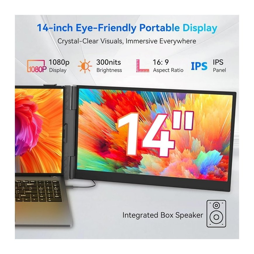 Blackview 14" kaasaskantav topeltmonitor DCM6