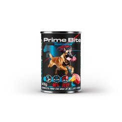 PRIME BITE Monoprotein Beef with Carrots - Wet Dog Food - 400g