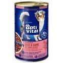 OptiVital Can - Juicy Pieces for Adult Dogs with Beef and Game in Sauce 1250g OptiVital Can - Juicy Pieces for Adult Dogs with Beef and Game in Sauce 1250g