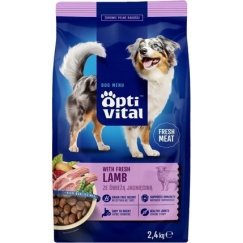 OptiVital sausā barība - pilnvērtīga barība pieaugušiem suņiem FM ar vistas gaļu 2,4 kg