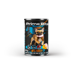 PRIME BITE Монопротеиновый Турция с тыквой - консервированные корма для собак - 400 г