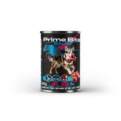 PRIME BITE Monoproteiiniga Hirv õunaga - märg koeratoit - 400g