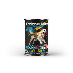 PRIME BITE Monoproteinas Antis su cukinijomis - šlapias šunų maistas - 400g