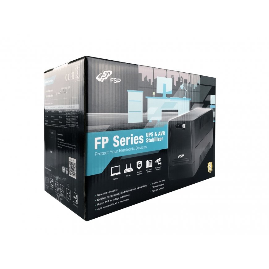 FSP FP 1500 uninterruptible power supply (UPS) Line-Interactive 1.5 kVA 900 W 4 AC outlet(s) – 4