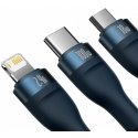 Baseus CASS030003 USB kabelis 1,2 m USB A USB C/Micro USB-A/Lightning Zils Baseus CASS030003 USB kabelis 1,2 m USB A USB C/Micro USB-A/Lightning Zils