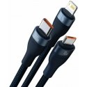 Baseus CASS030003 USB kabelis 1,2 m USB A USB C/Micro USB-A/Lightning Zils Baseus CASS030003 USB kabelis 1,2 m USB A USB C/Micro USB-A/Lightning Zils
