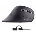 Equip 245119 kompiuterio pelė Universalus Dešinės rankos USB Type-A + USB Type-C Optinis 7200 DPI