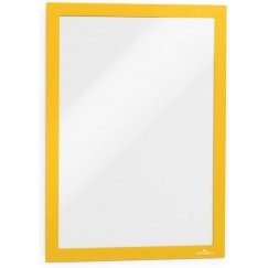 Kestvad Duraframe -itseliimautuv A4-infokehys, 2 tk, kollane raam
