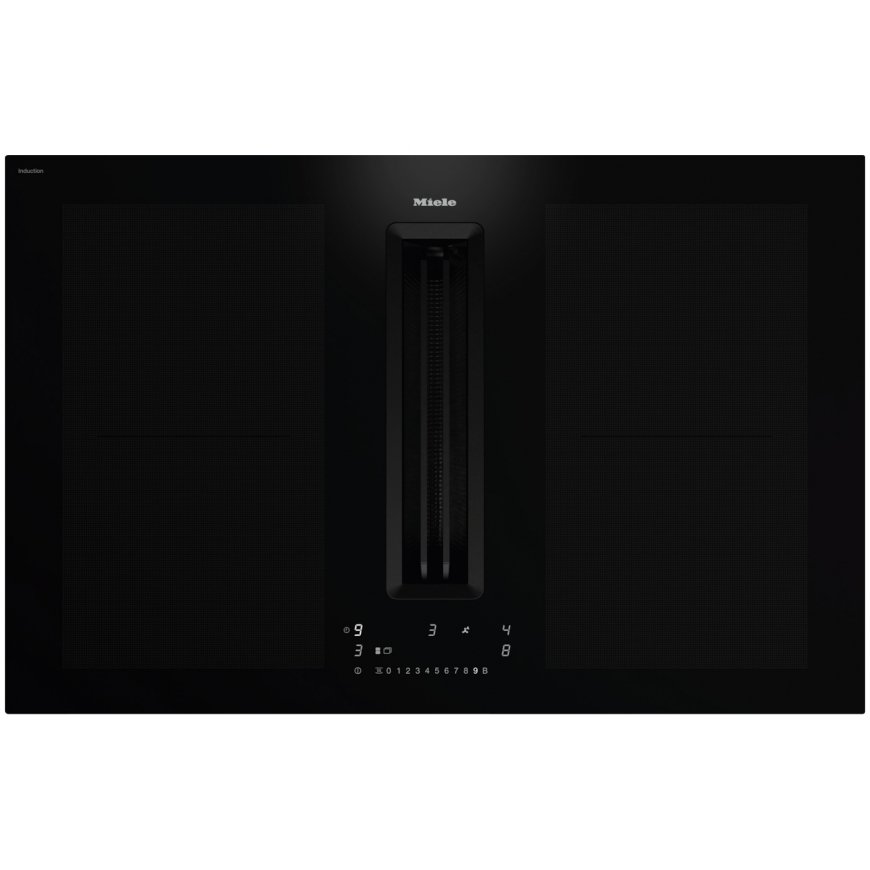 Miele KMDA7676-1 FL-U BlackPerfection indukcinė viryklė su gartraukiu, 80 cm