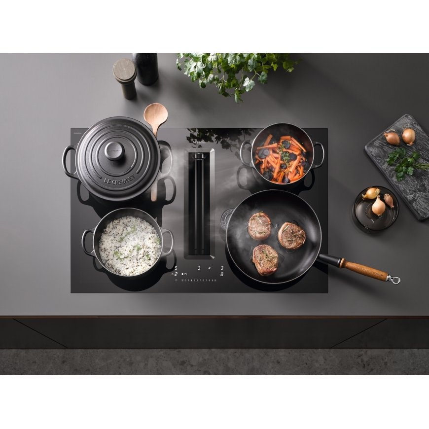 Miele KMDA7676-1 FL-U BlackPerfection indukcijas plīts ar uztveršanas ventilatoru, 80 cm – 3