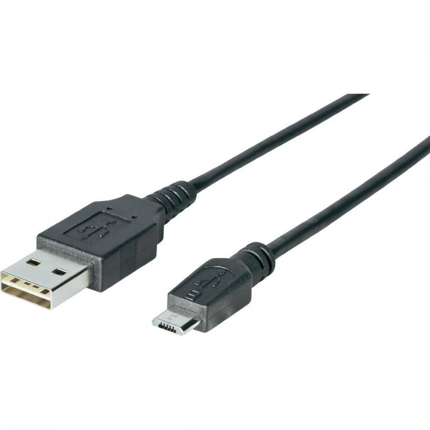 Sharkoon 3m, USB2.0-A/USB2.0 Micro-B USB кабель USB A Micro-USB B Черный