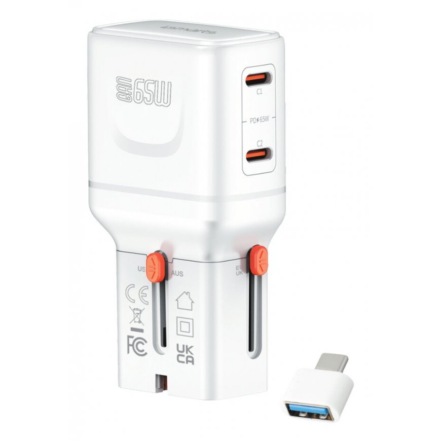 4smarts 541647 mobile device charger Universal Orange, White AC Fast charging Indoor