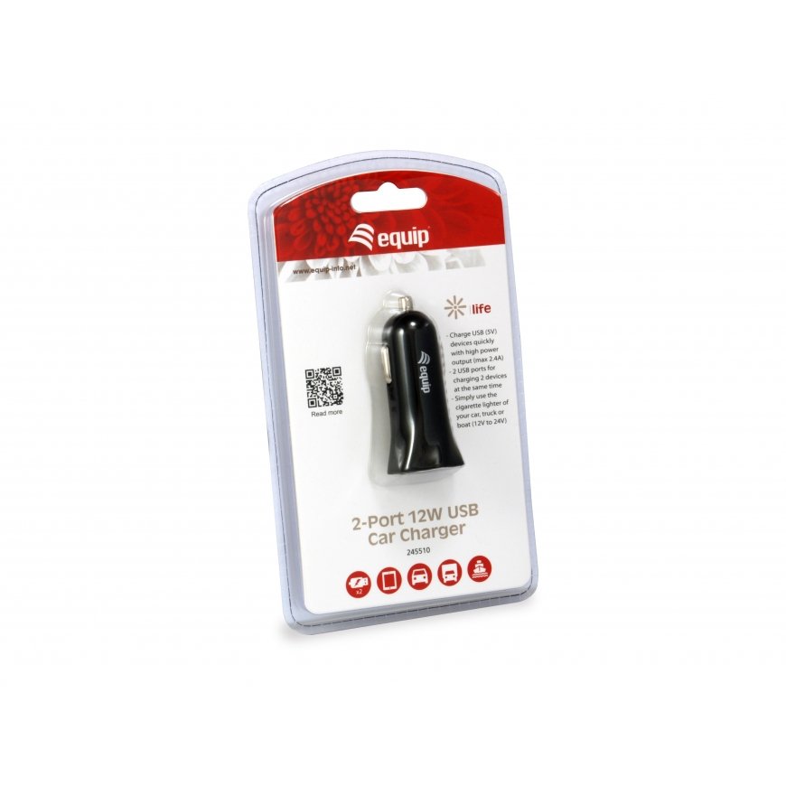 Equip 245510 PDA/mobīlo telefonu lādētājs Universāls Melns Cigāru šķiltavas Auto – 4