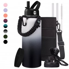 Set of 2 protective covers and straw caps for thermo mugs 0.89L|