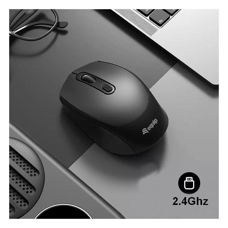 Equip 245122 pele Universāls Abām rokām RF Bezvadu Optisks 1600 DPI – 3