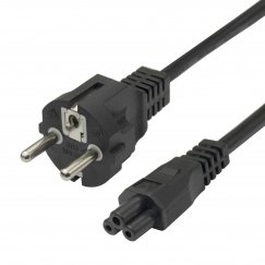 Deltaco 1902301 кабель питания Черный 1,5 m CEE7/7 IEC C5