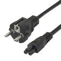 Deltaco 1902301 toitekaabel Must 1,5 m CEE7/7 IEC C5 Deltaco 1902301 toitekaabel Must 1,5 m CEE7/7 IEC C5