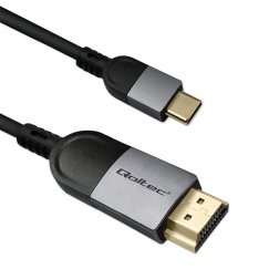 Qoltec 50438 video cable adapter 2 m USB Type-C HDMI Black