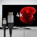 Qoltec 50438 video cable adapter 2 m USB Type-C HDMI Black