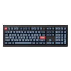 Keychron V6 MAX keyboard Universal RF Wireless + Bluetooth Black, Dark Blue