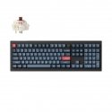 Keychron V6 MAX keyboard Universal RF Wireless + Bluetooth Black, Dark Blue