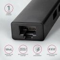 Axagon HMC-GL3A USB-C-Hub 3x USB-A Gbit-LAN schwarz Vielinis USB 3.2 Gen 1 (3.1 Gen 1) Type-C Juoda