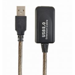 Gembird USB A/USB A M/F 10m USB кабель USB 2.0 Черный